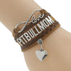 Infinity Love Pitbull Mom Bracelet