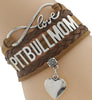 Infinity Love Pitbull Mom Bracelet