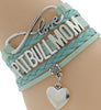 Infinity Love Pitbull Mom Bracelet