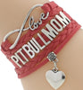 Infinity Love Pitbull Mom Bracelet