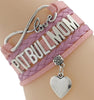 Infinity Love Pitbull Mom Bracelet