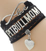 Infinity Love Pitbull Mom Bracelet