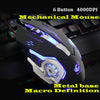 Gaming Mouse  6 Button Wired Breathing Lamp Ajustable 4000DPI